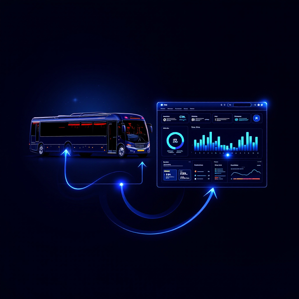Transportation company CRM showing lead pipeline with 200+ managed leads and automated follow-ups