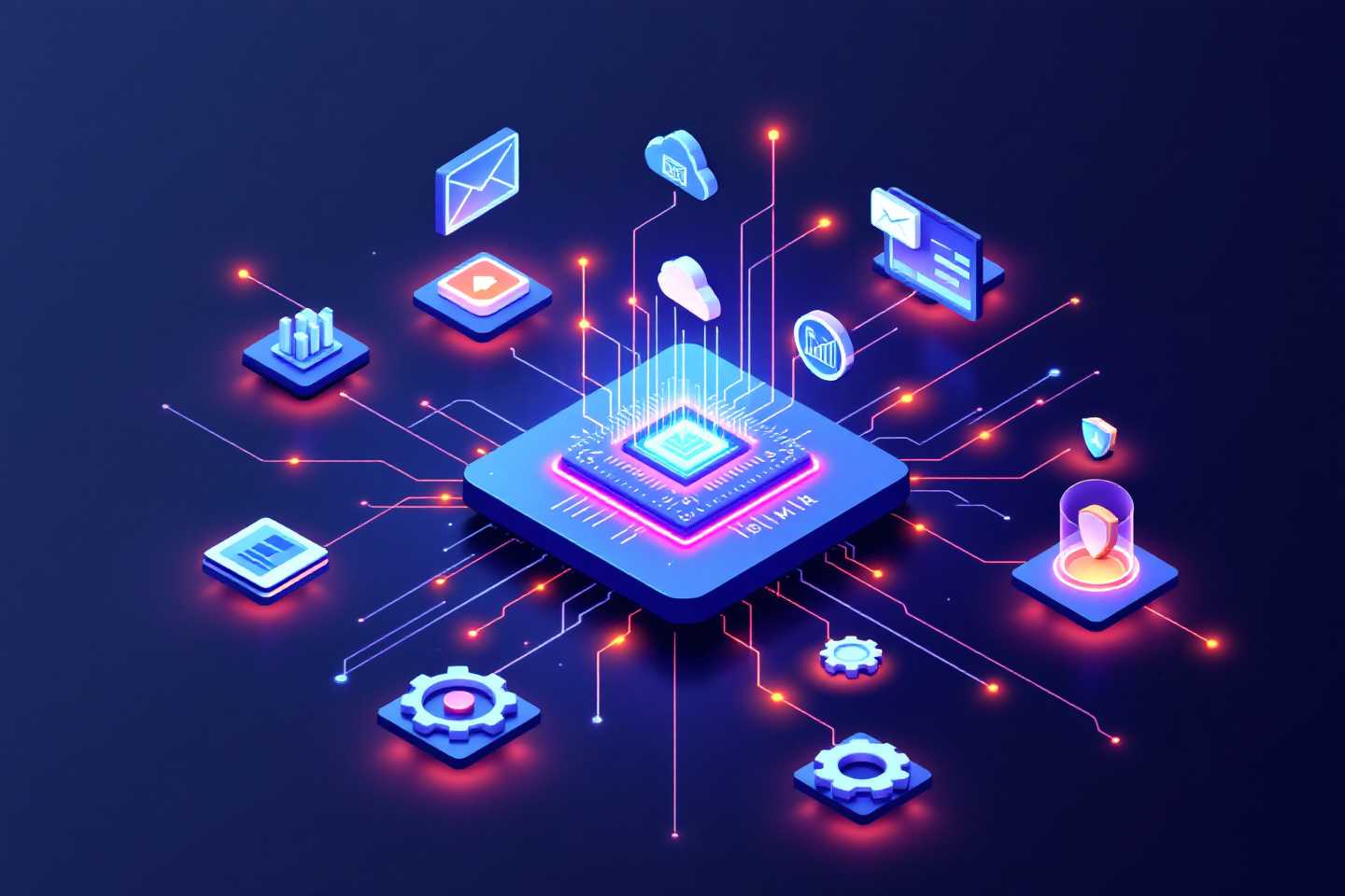 Business automation dashboard showing lead tracking and AI-powered workflows